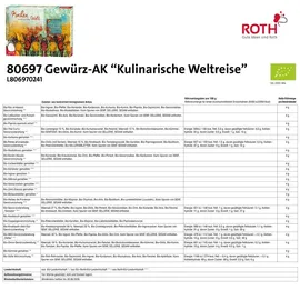 ROTH Bio-Gewürz Adventskalender Kulinarische Weltreise"