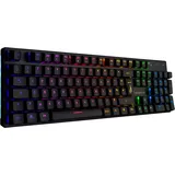 Surefire Kingpin M2 Mechanische Gaming Tastatur Französisch, Gaming Multimedia Keyboard Full Size, RGB-Tastatur mit Beleuchtung, 100% Anti-Ghosting-Tasten, französisches Layout AZERTY