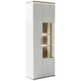 Uno Kombi-Vitrine Parez 75 x 38 x 208 cm Weiß