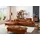 W.Schillig Eckcouch Leder 3-Sitzer Braun