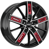 Ronal Ronal, R67 Red Left, jetblack-frontkopiert 8.5Jx20 5x112 ET40