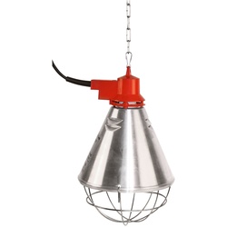 Profi-Wärmestrahlgerät Ø 21cm - Wärmelampe inkl. Schutzkorb, 2,5m Kabel + 3-fach Sparschalter