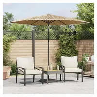 VidaXL Sonnenschirm mit Stahlmast Braun 268x268x226 cm