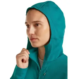 Icebreaker Quantum IV Fleecejacke Blau/Smaragd S