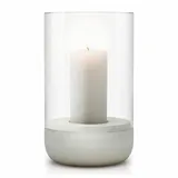 BLOMUS Windlicht Calma Stein, Marmor, Granit Grau Hellgrau S (Small)