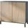 Vladon Skadu V3 92,5 x 83,5 x 35 cm Anthrazit matt / Eiche sägerau