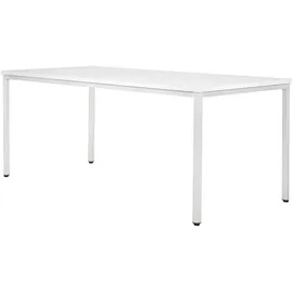 Stier Allzwecktisch 800x800x720mm Gestell lichtgrau, Platte weiß