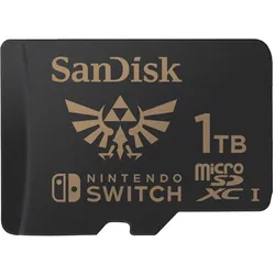SANDISK Speicherkarte "microSDXC Extreme, Nintendo licensed Zelda Edition", schwarz, 1000 GB, Speicherkarten