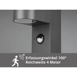 meineWunschleuchte Wegeleuchte schwarz 50,0 cm inkl. Bewegungsmelder