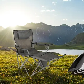 Hi Campingstuhl Luxus Grau