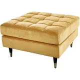 Riess-Ambiente Hocker COZY VELVET - 80cm senfgelb gold Samt Metallfüße