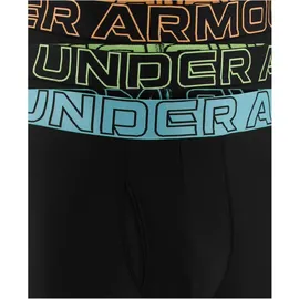 Under Armour Performance Tech Boxershorts Schwarz/Grün/Blau/Orange M 3er Pack