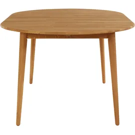 Andas Esstisch »Toarp« Massivholz Eiche Ausziehtisch, mit integrierter Einlegeplatte