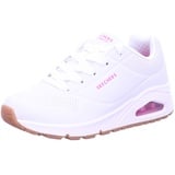 SKECHERS UNO Stand ON AIR Sports Shoes,Sneakers, White Pu/H.pink Trim, 29 EU