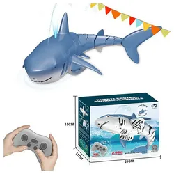 Gontence RC-Boot Ferngesteuertes Hai-Spielzeug, 2.4GHz RC Boot Simulation Hai, Shark (1-tlg), Spielzeug Pool Wasserspielzeug, Elektrischer Boot ferngesteuert