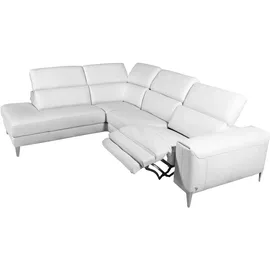Calia Italia Eckcouch Leder 2-Sitzer Weiß