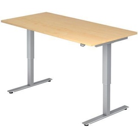Hammerbacher Schreibtisch VXMST12/3/S ahorn nachbildung/silber