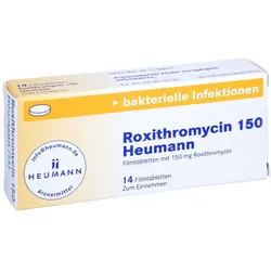Roxithromycin 150 Heumann Filmtabletten 14 St