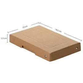 Falken PURE Aufbewahrungsbox 310 Blatt natronbraun 12,0 x 18,5 x 2,5 cm, 1 St.