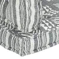 VidaXL Palettensofa-Auflage Grau Stoff Patchwork