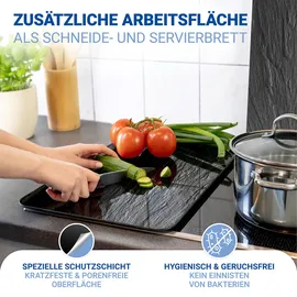 Wenko Schiefer Herdblende-/Abdeckplatte 2 St.