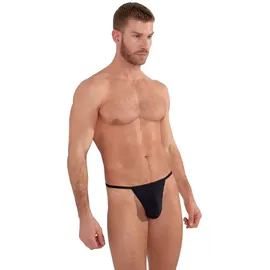 HOM String im unifarbenen Design Modell 'Plumes', Black, S