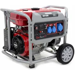 GeoTech Pro GGP 6500 - Benzin-Stromerzeuger mit Rädern und AVR-Regelung 5.4 kW - Dauerleistung 5 kW - 230V
