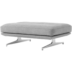 &Tradition Inland AV32 Pouf, polished aluminium / hallingdal 130