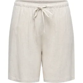 ONLY CARMAKOMA Carsiesta Mw Pull-Up Lin Bl Shorts grau 46