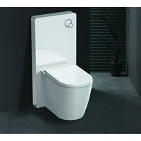 GD Sanitärmodul für Stand-WC Weißglas inkl. Betätigungsplatte