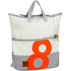 360Grad Ketsch Mini  in Weiß/Grau mit oranger Zahl (16 Liter), Rucksack / Backpack - Mehrfarbig