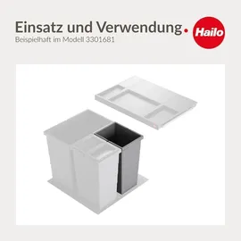 HAILO Inneneimer 13 l Basaltgrau