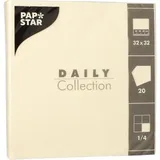 Papstar Servietten Daily Collection champagner 2-lagig 16,0 x 16,0 cm 20 St.