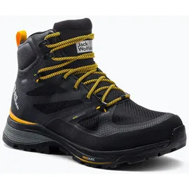 Jack Wolfskin Force Striker Texapore Mid Herren Black/Burly Yellow 45