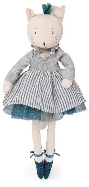 Moulin Roty Stoffpuppe Spielpuppe Katze Célestine 4cm Ballerina im Geschenkkarton