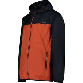 CMP MAN Jacket Rain FIX Hood Herren Ruggine 48