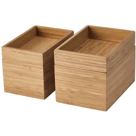 IKEA Aufbewahrungsbox DRAGAN 4-tlg. Bambus