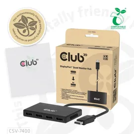 Club 3D CSV-7400 DisplayPort Adapter 22 cm Schwarz