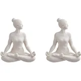 Butlers Deko-Statue, Weiß, Stein, 18x24x15 cm, Dekoration, Skulpturen & Dekoobjekte, Skulpturen