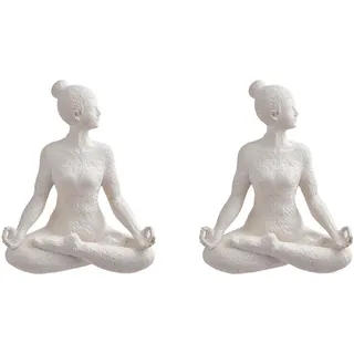 Butlers Deko-Statue, Weiß, Stein, 18x24x15 cm, Dekoration, Skulpturen & Dekoobjekte, Skulpturen