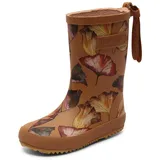 Bisgaard Unisex Kinder Fashion Rain Boot, Camel Flowers, 27 EU