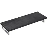 doporro Waschtischplatte für Waschbecken Holzplatte Waschtischkonsole Eiche Badezimmer grau 140 cm x 5 cm x 45 cm