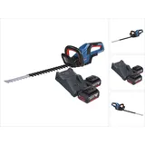 Bosch GHE 18V-60 Professional Heckenschere 18 V 60 cm Brushless + 2x Akku 4,0 Ah + Ladegerät