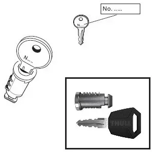 Cylinder + Premium Schlüssel N202
