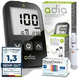 diabetikerbedarf adia Blutzuckermessgerät-Set (mg/dl) und 110 Lanzetten 1 St