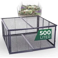 Novatool Novatool, Komposter + Gartensack, Garten-Komposter Metall 100x100x50 cm