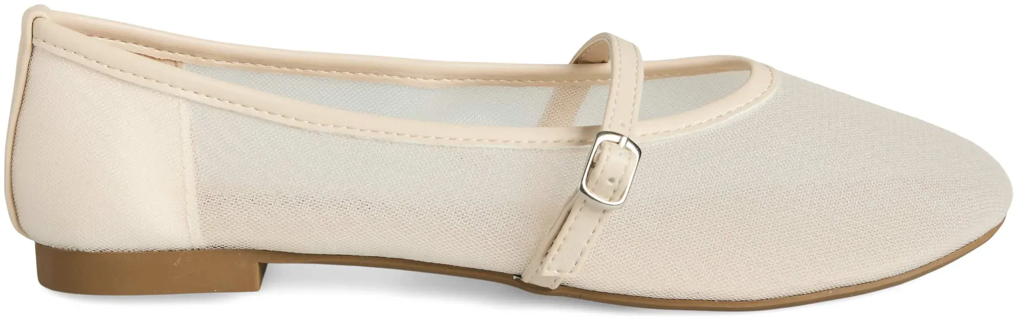 PIECES Mary Jane Ballerina Beige, Damen, Größe: 39 - PIECES Mary Jane Ballerina Beige, Damen, Größe: 39 - woman - Beige