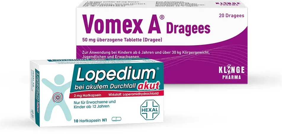 Lopedium akut + Vomex A Dragees 1 Set