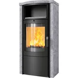 Kaminofen Hark 57 7 kW - Naturstein - Korpus: graphit