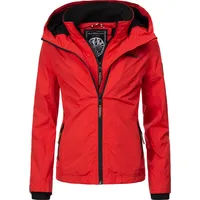 Marikoo Outdoorjacke Erdbeere, sportliche Funktionsjacke mit Kapuze L (40),